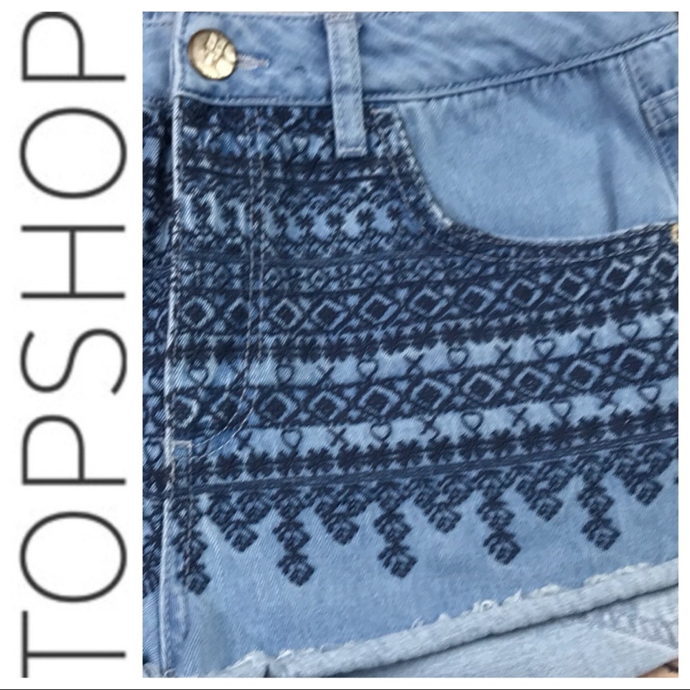 💕SALE💕Topshop Denim Cutoff Shorts - Picture 5 of 7
